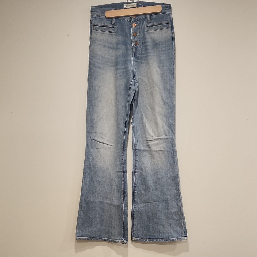 Madewell Button Fly Flare Jeans [27]